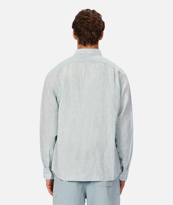 INDUSTRIE - The Avignon Long Sleeve Shirt - Mint / Turquoise
