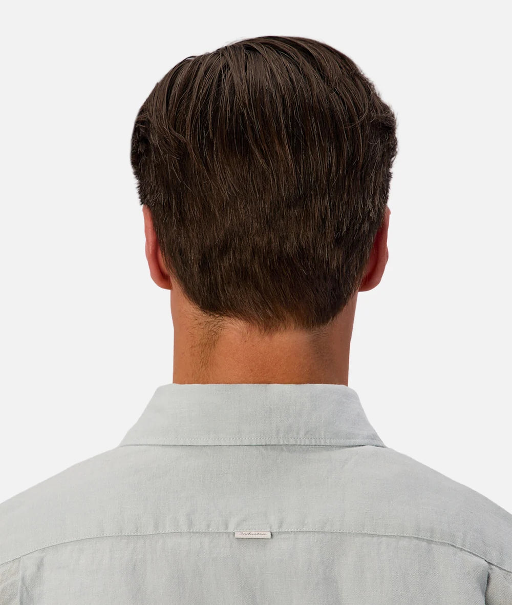 INDUSTRIE - The St Martins Long Sleeve Linen Shirt - Blue Haze