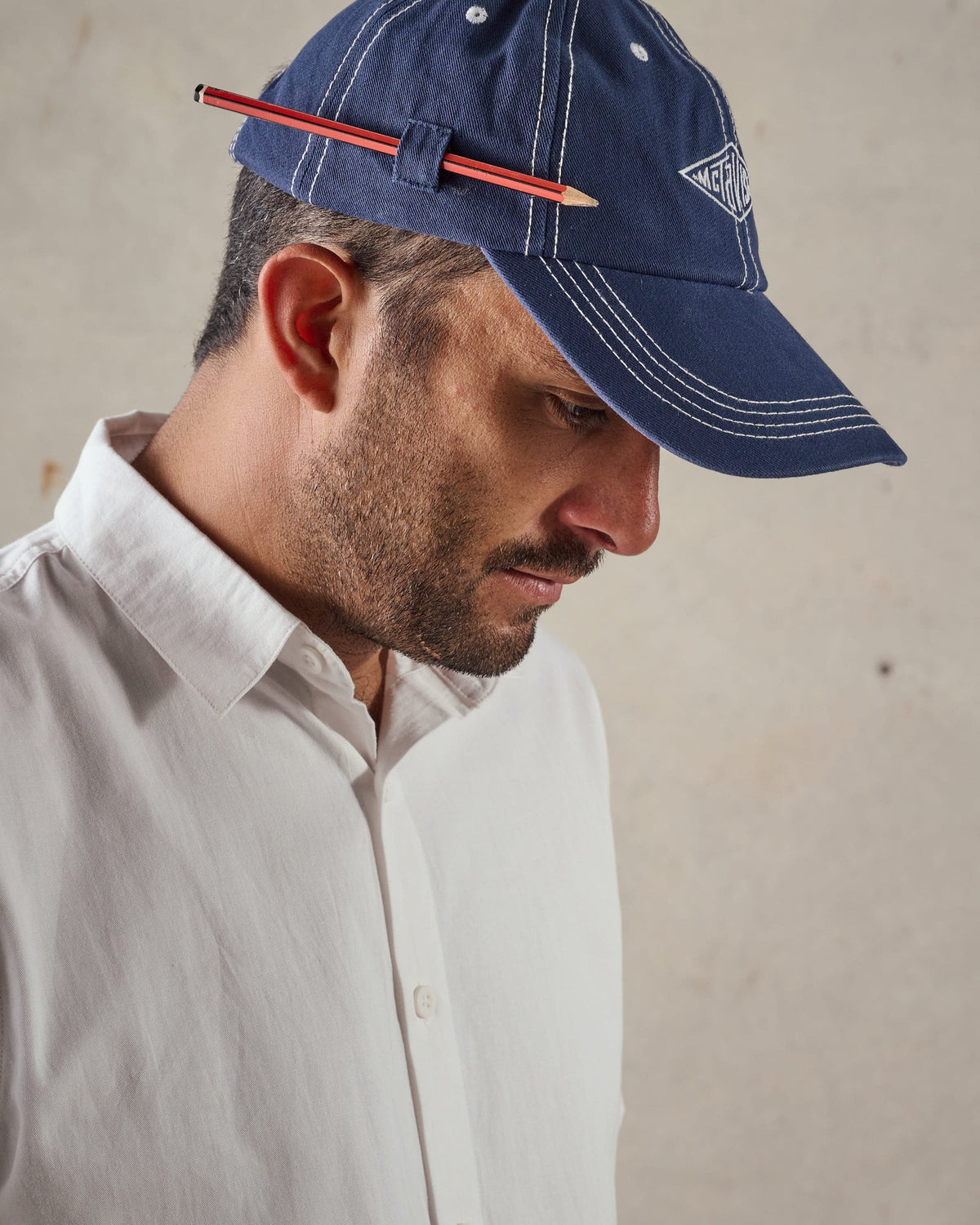McTAVISH - Stitched Diamond Cap - DARK BLUE