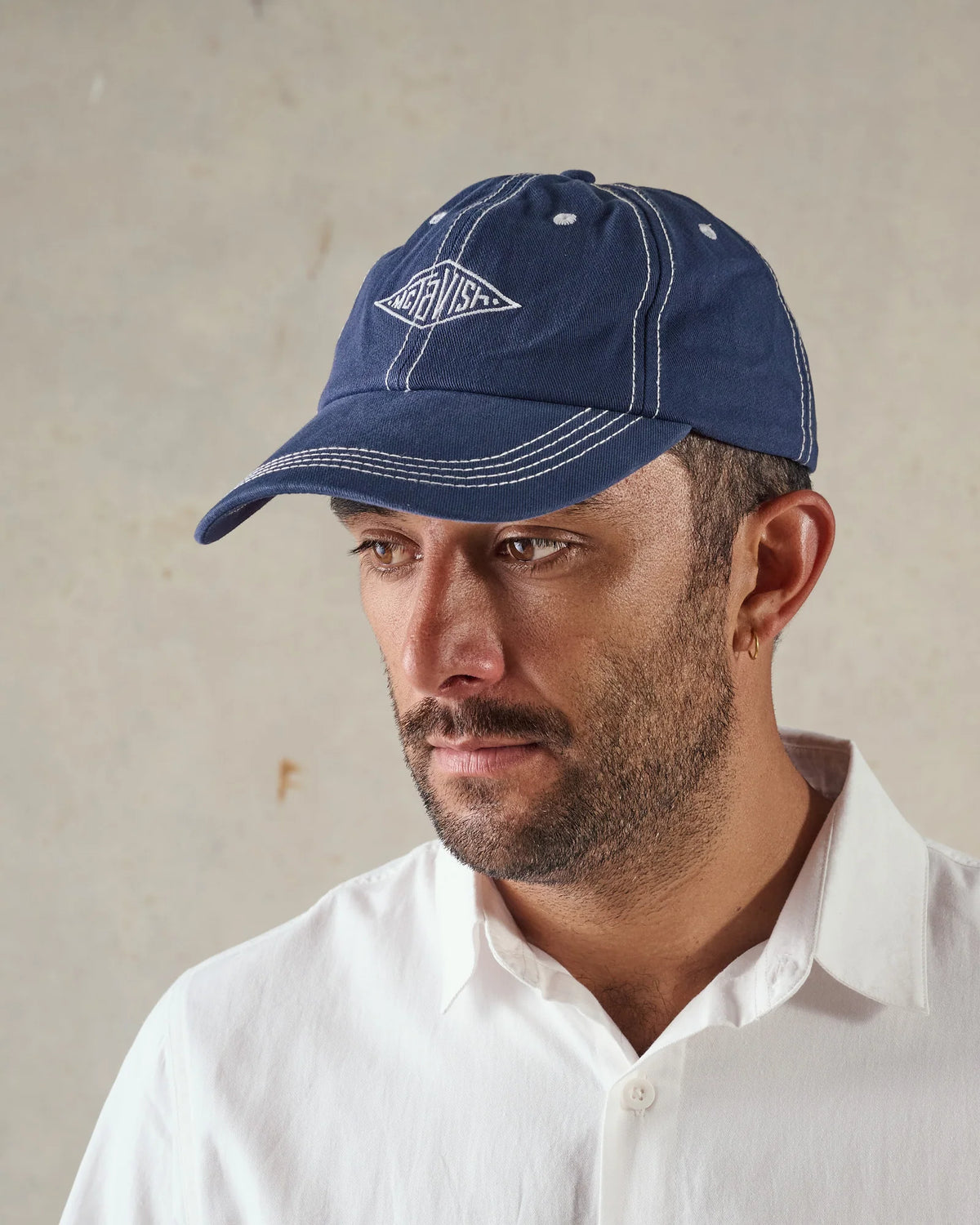 McTAVISH - Stitched Diamond Cap - DARK BLUE