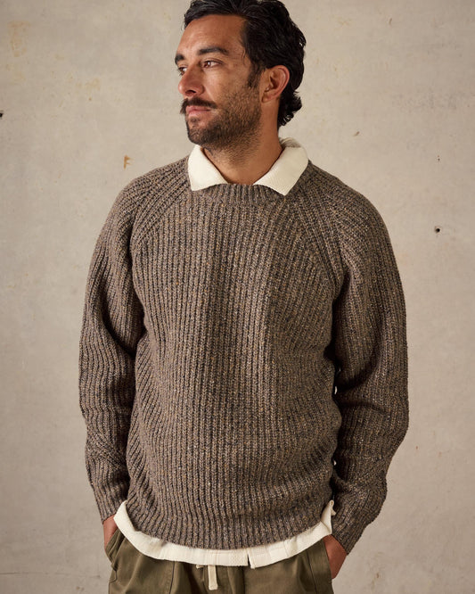 McTAVISH - Fisherman Knit Brown Multi