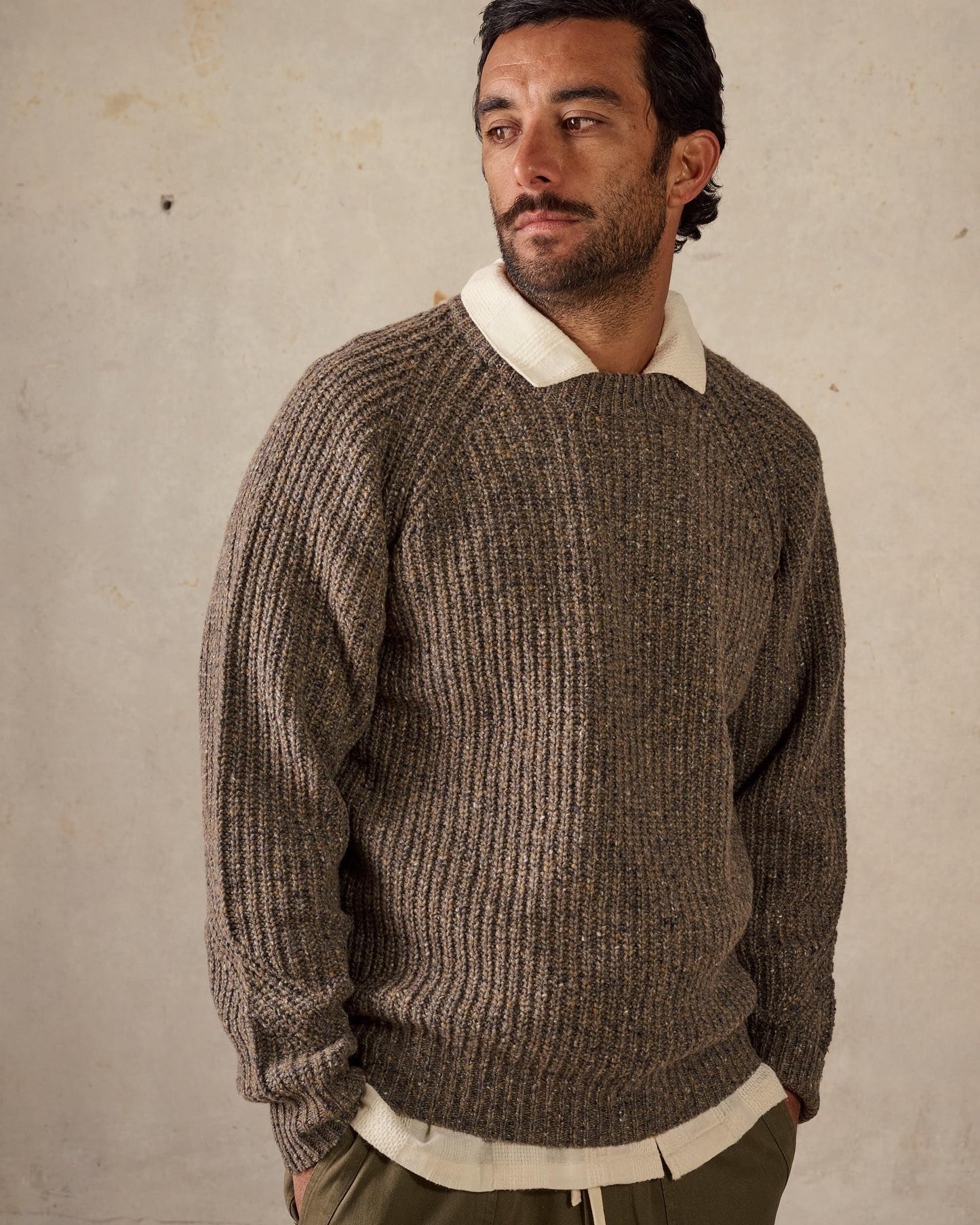 McTAVISH - Fisherman Knit Brown Multi