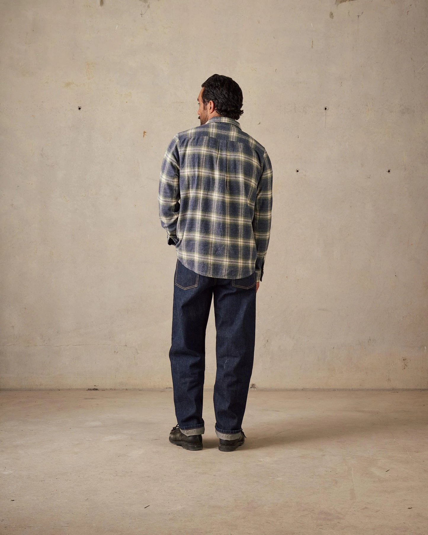 McTAVISH -Twin Pocket Flannel Shirt - BLUE MULTI