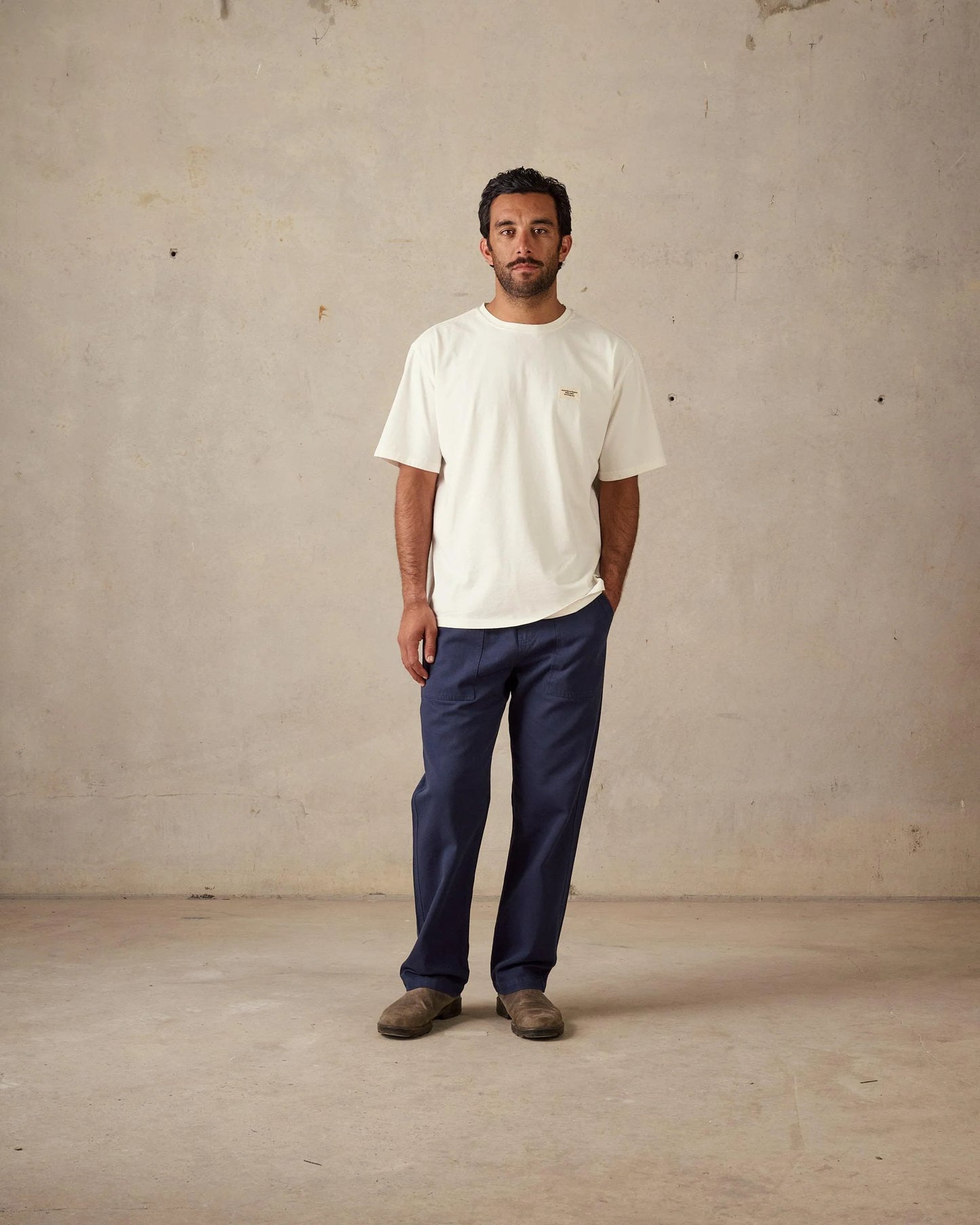 McTAVISH - Twill Pant - DARK BLUE