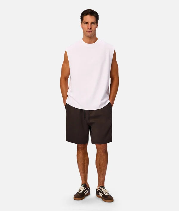 INDUSTRIE - The Tech Port Sleeveless Tee - White