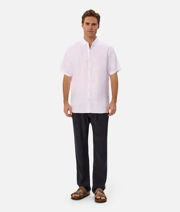 INDUSTRIE - The New Capri Linen Pant - OD Navy