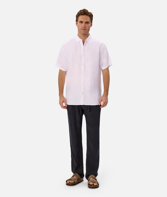 INDUSTRIE - The New Capri Linen Pant - OD Navy