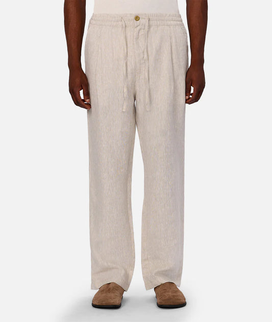 INDUSTRIE - The Catania Linen Pant - YD Wheat