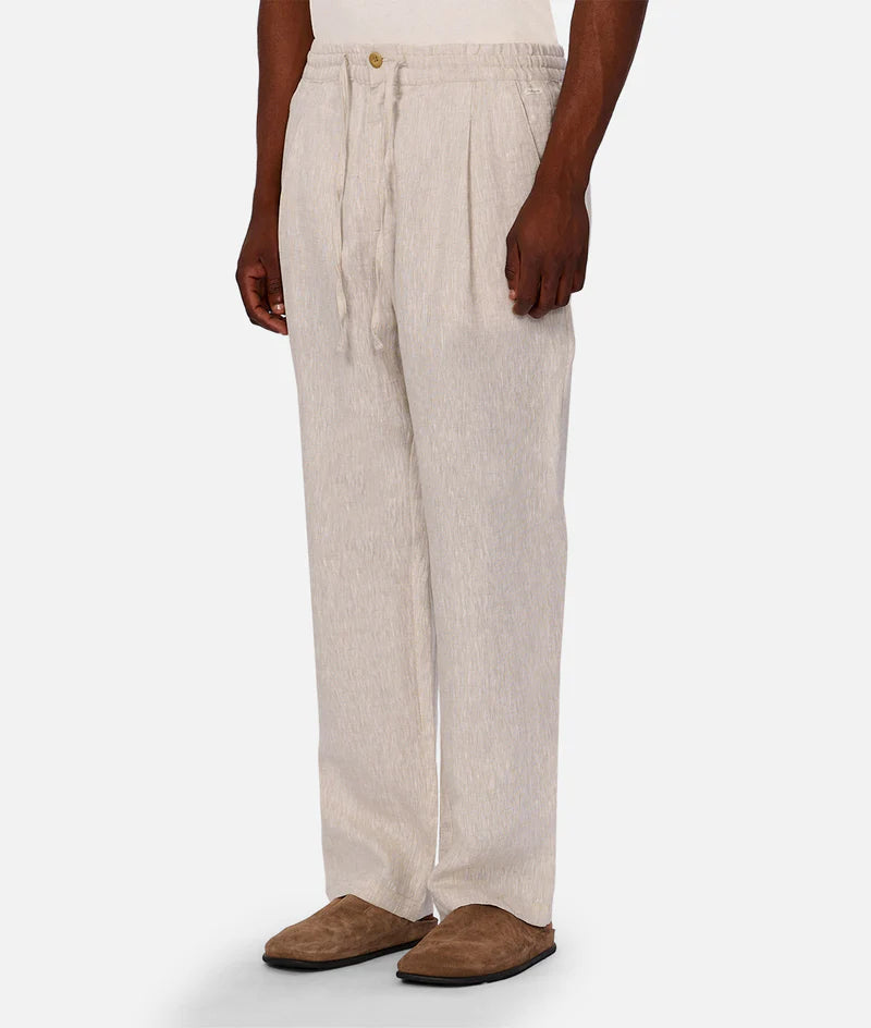 INDUSTRIE - The Catania Linen Pant - YD Wheat