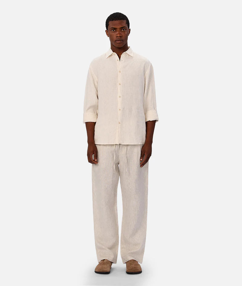 INDUSTRIE - The Catania Linen Pant - YD Wheat