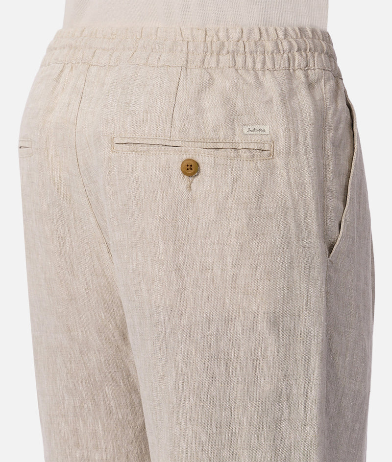 INDUSTRIE - The Catania Linen Pant - YD Wheat