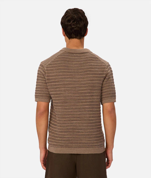 INDUSTRIE - The Matera Polo - Mocha/Dark Brown