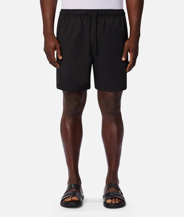 INDUSTRIE - The New Seersucker Swim Short - BLACK