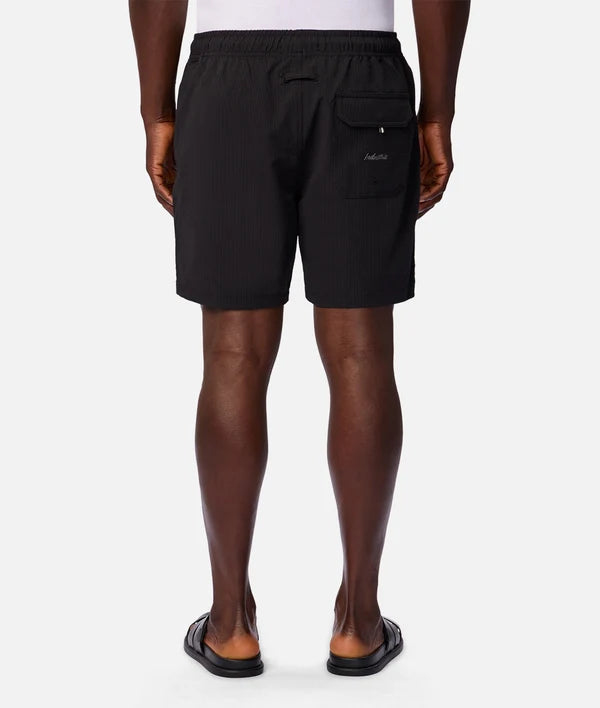 INDUSTRIE - The New Seersucker Swim Short - BLACK