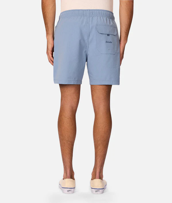 INDUSTRIE - The New Seersucker Swim Short - Tropez Blue