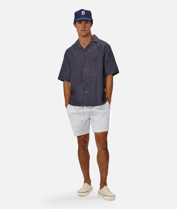 INDUSTRIE - The Cornell Swim Short - Blue Cream