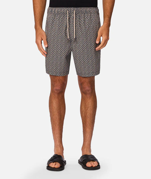 INDUSTRIE - The Savanna Swim Short - Navy / Multi