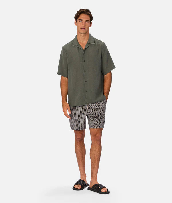 INDUSTRIE - The Savanna Swim Short - Navy / Multi