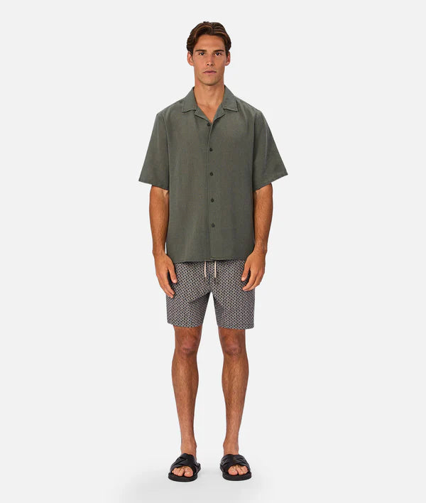 INDUSTRIE - The Savanna Swim Short - Navy / Multi