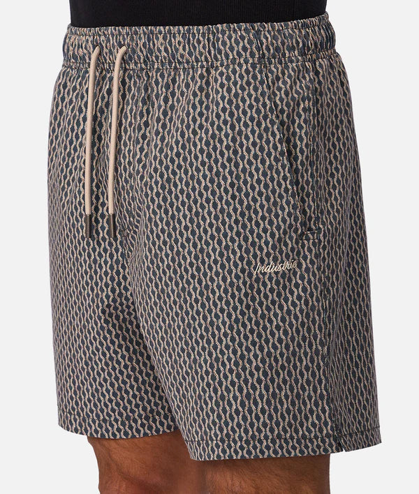 INDUSTRIE - The Savanna Swim Short - Navy / Multi