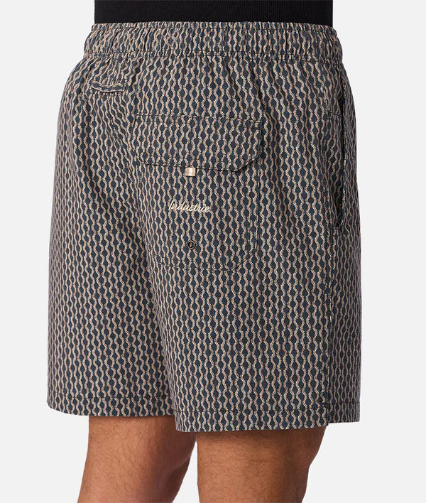INDUSTRIE - The Savanna Swim Short - Navy / Multi