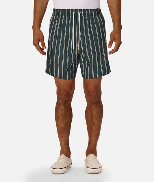 INDUSTRIE - The Posada Swim Short - Pine / White