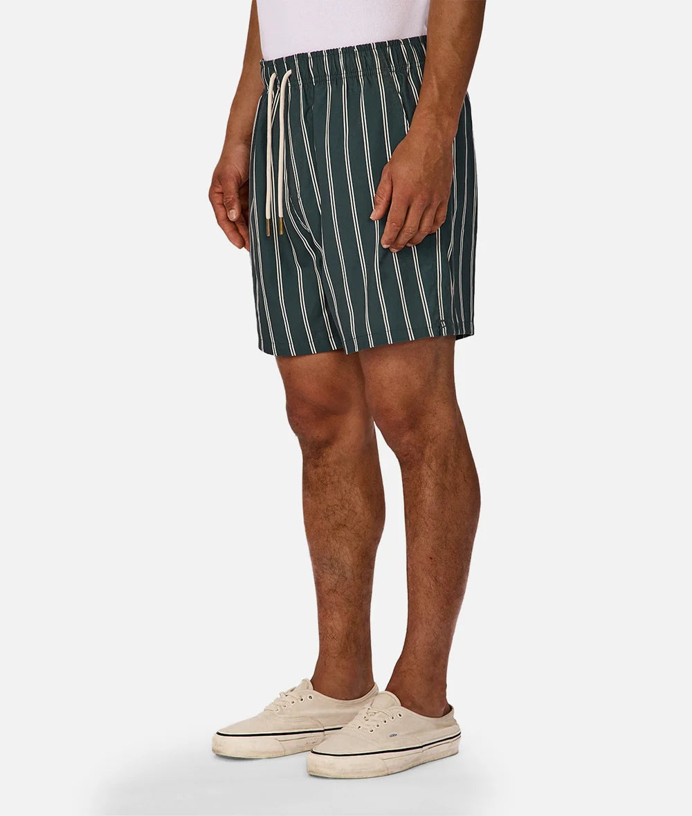 INDUSTRIE - The Posada Swim Short - Pine / White
