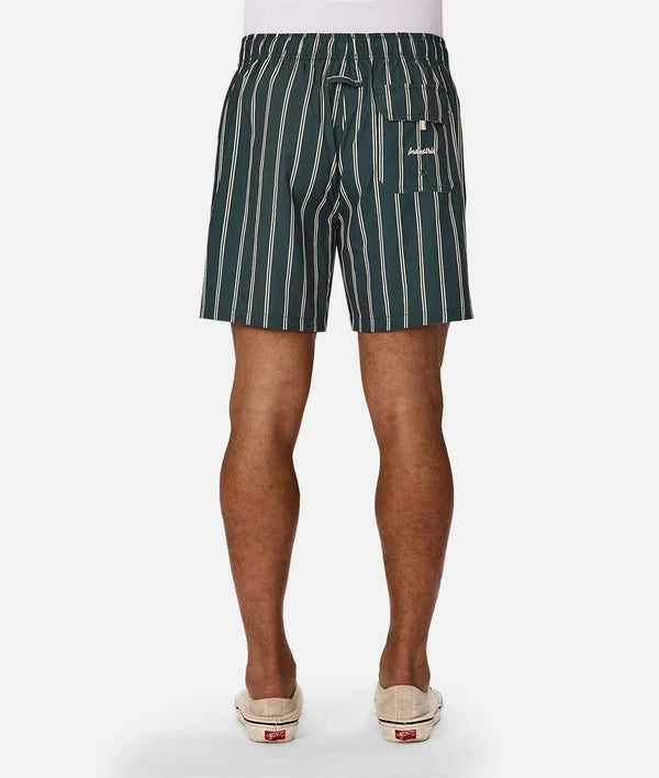 INDUSTRIE - The Posada Swim Short - Pine / White