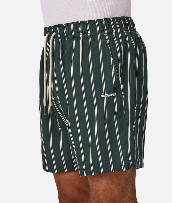 INDUSTRIE - The Posada Swim Short - Pine / White