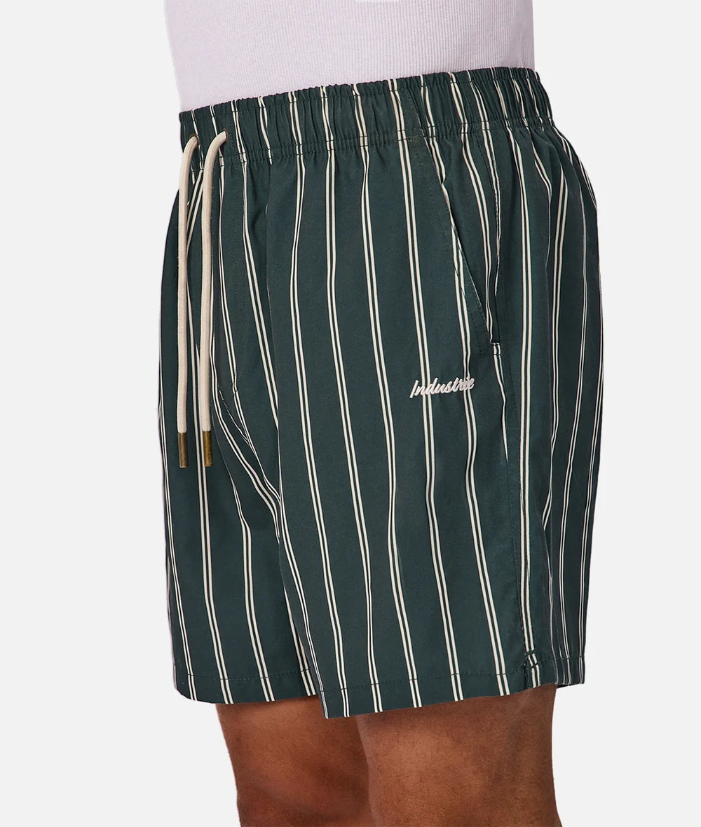 INDUSTRIE - The Posada Swim Short - Pine / White