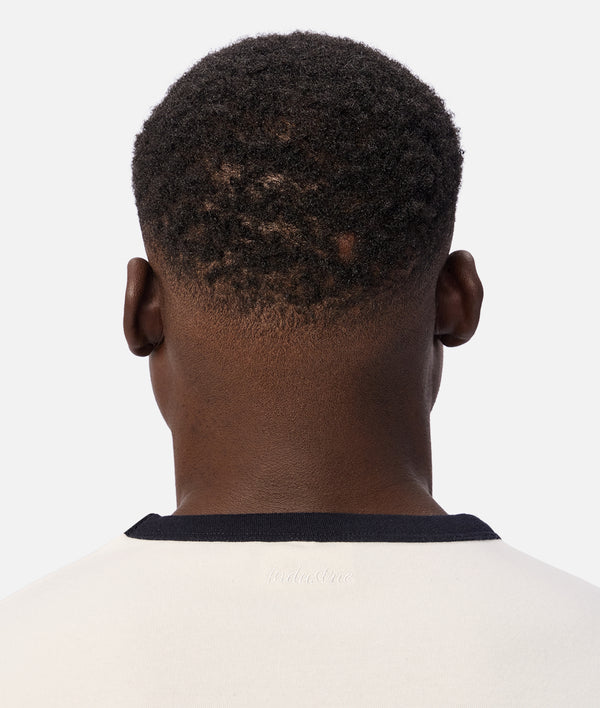 INDUSTRIE -  The Ringer Tee - CREAM/NAVY