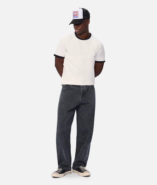 INDUSTRIE -  The Ringer Tee - CREAM/NAVY