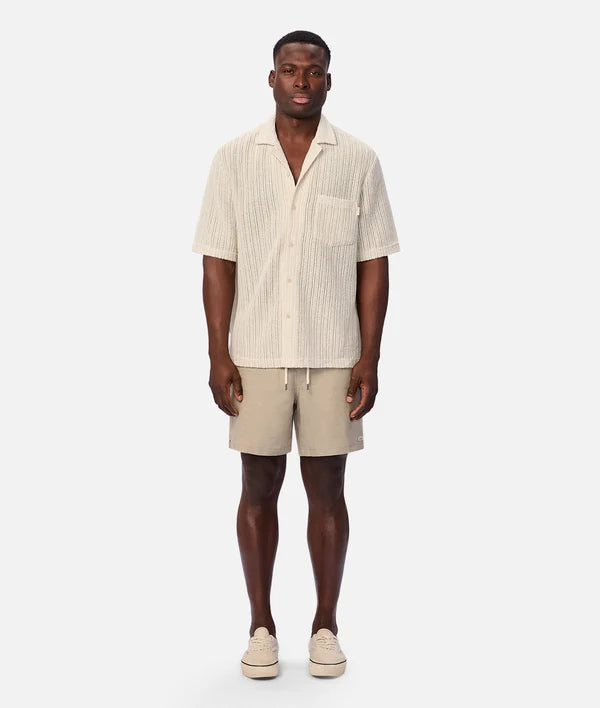 INDUSTRIE - The Marina Linen Short - MOSS