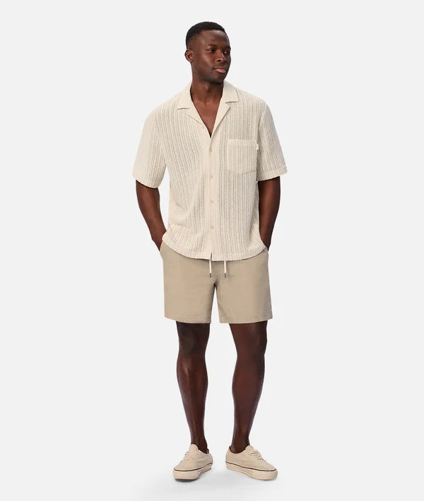 INDUSTRIE - The Marina Linen Short - MOSS