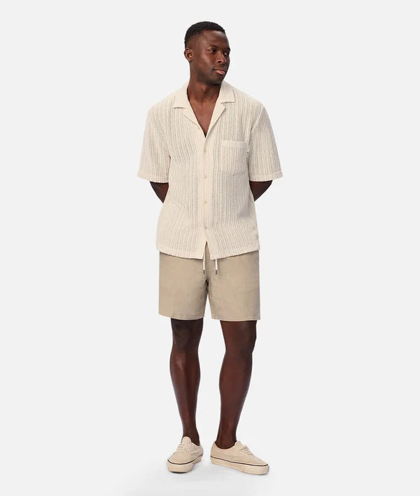 INDUSTRIE - The Marina Linen Short - MOSS