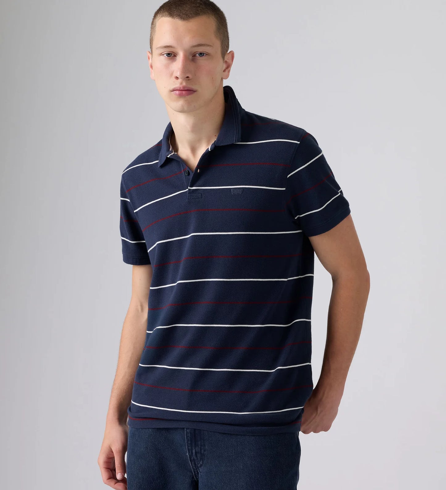 LEVI'S - Men's Original Polo - DOYLE STRIPE NAVY BLAZER
