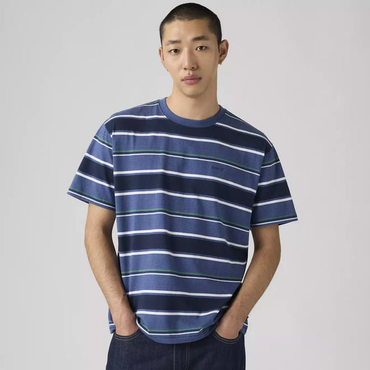 LEVI'S - Red Tab Vintage T-shirt Pecos Stripe - Sunshine Blue