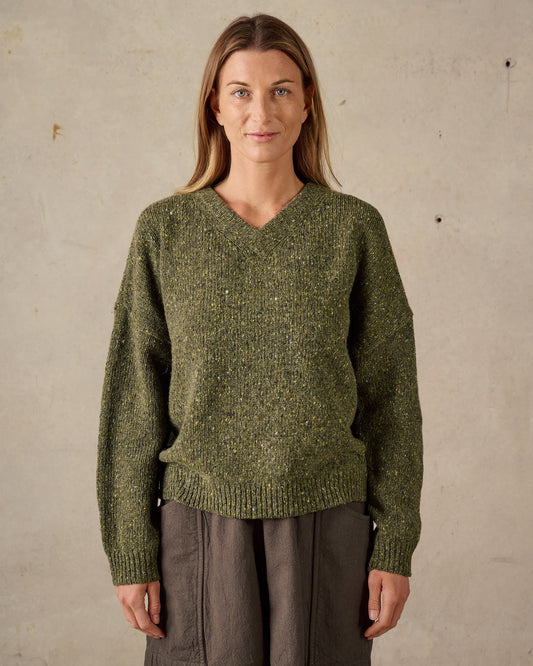 McTAVISH - Women's Vee Knit Green Multi