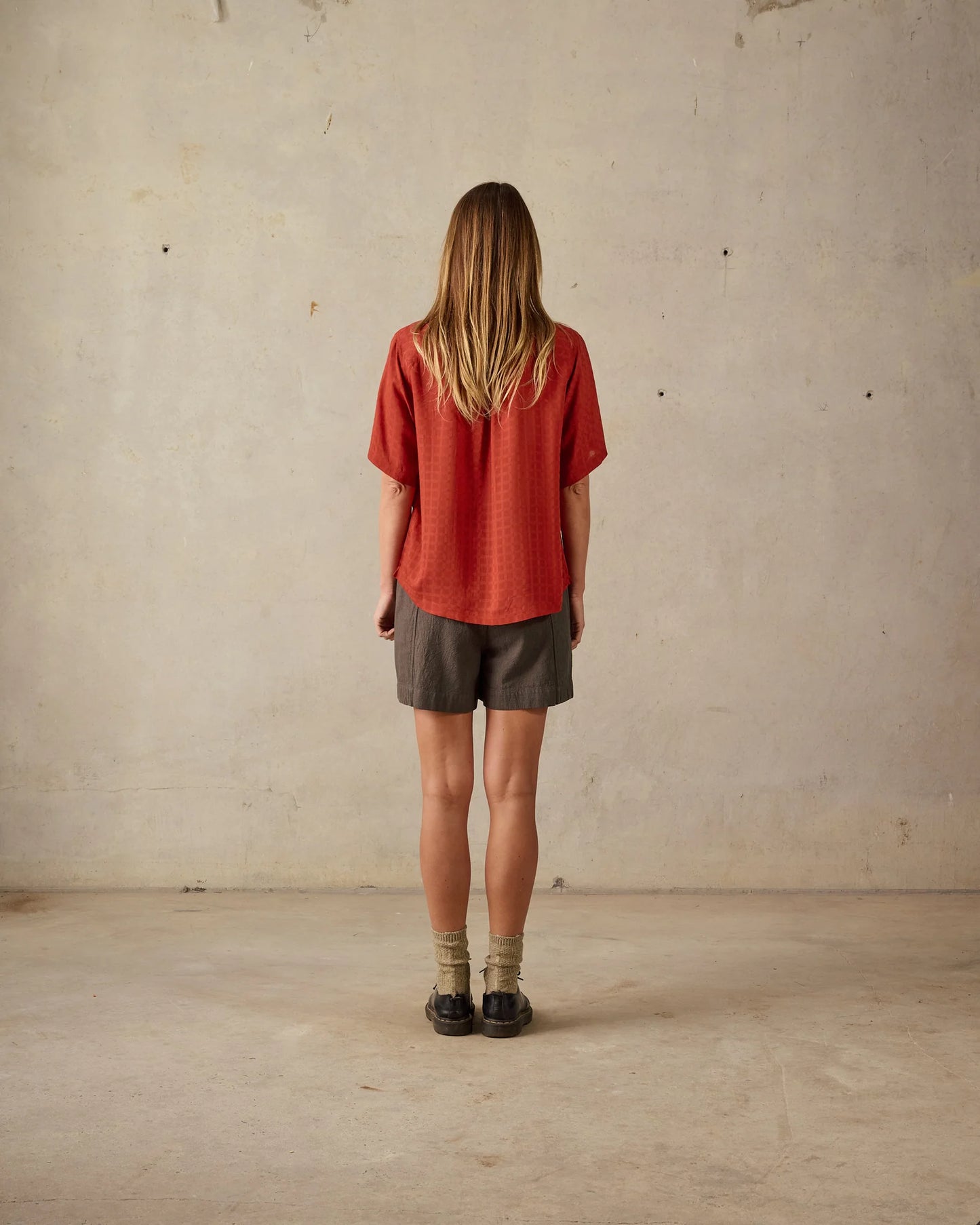 McTAVISH - Oversized Short sleeve Tee - RUST