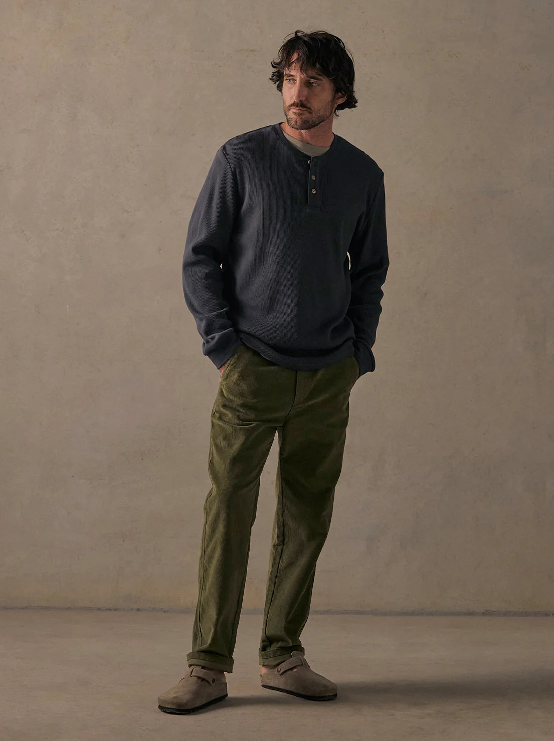 McTAVISH - Cord Pants - Ash Green