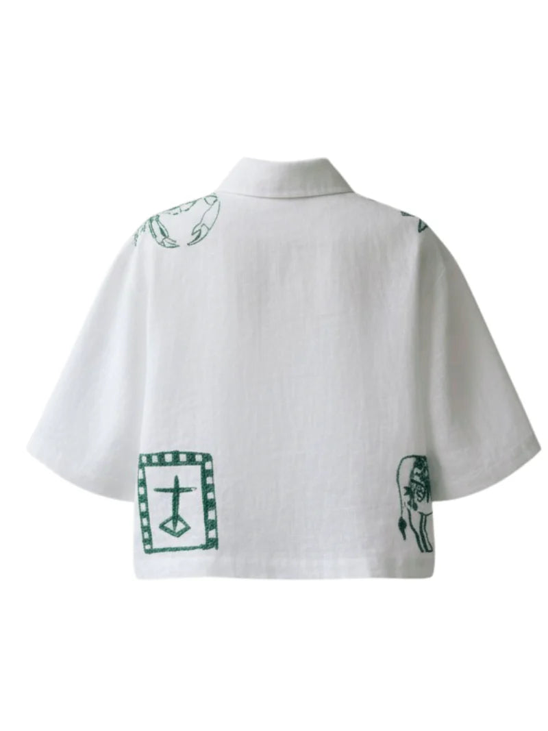 JUAN & ME - Nacida Top Icon - White