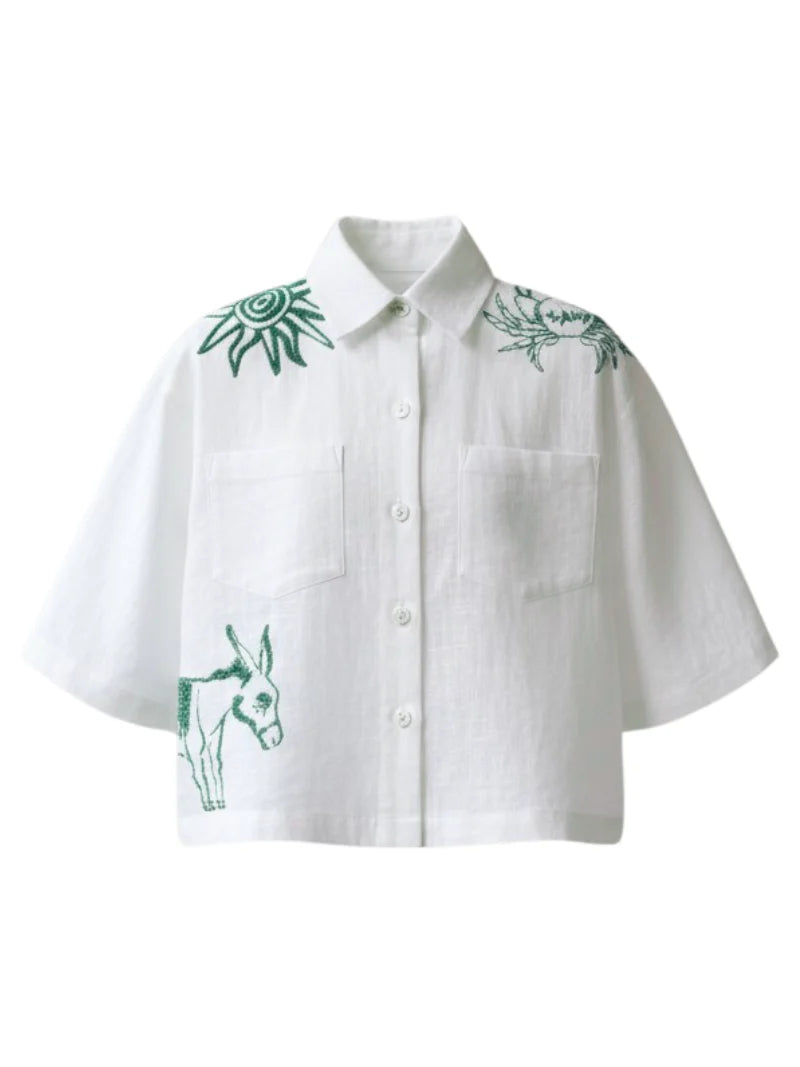 JUAN & ME - Nacida Top Icon - White