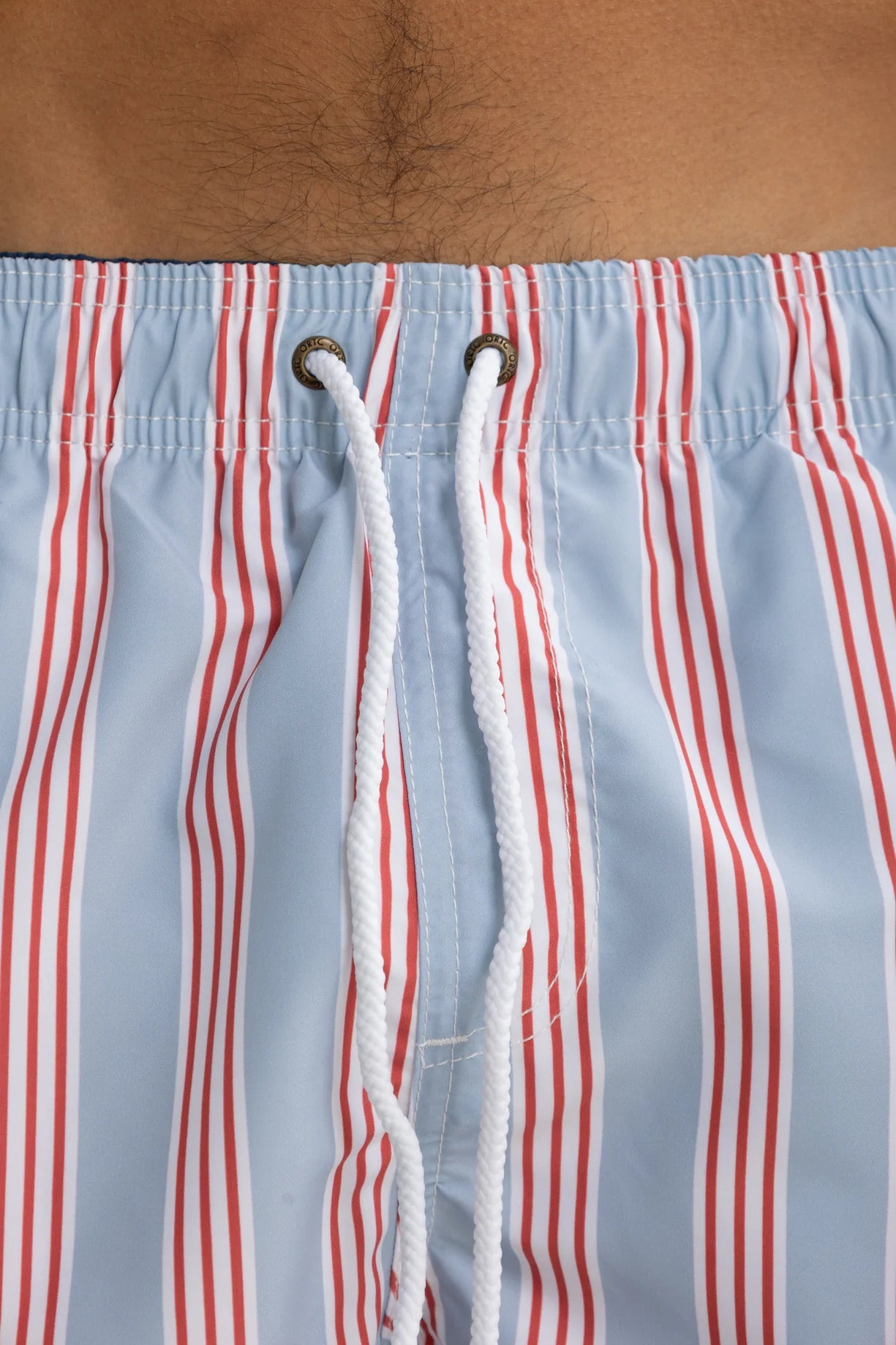 ORTC Boardwalk Stripe Swim Shorts Mist Blue