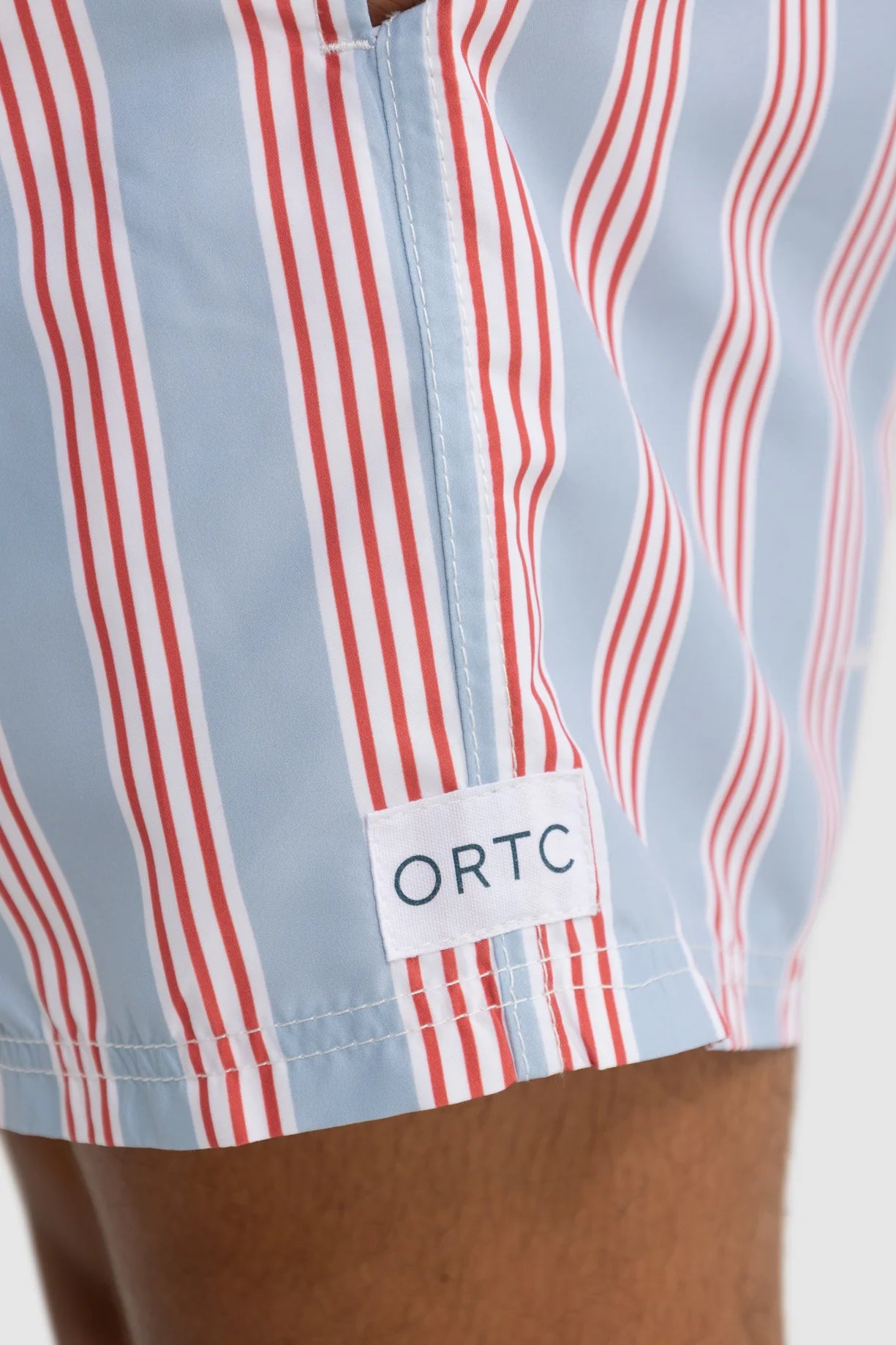 ORTC Boardwalk Stripe Swim Shorts Mist Blue