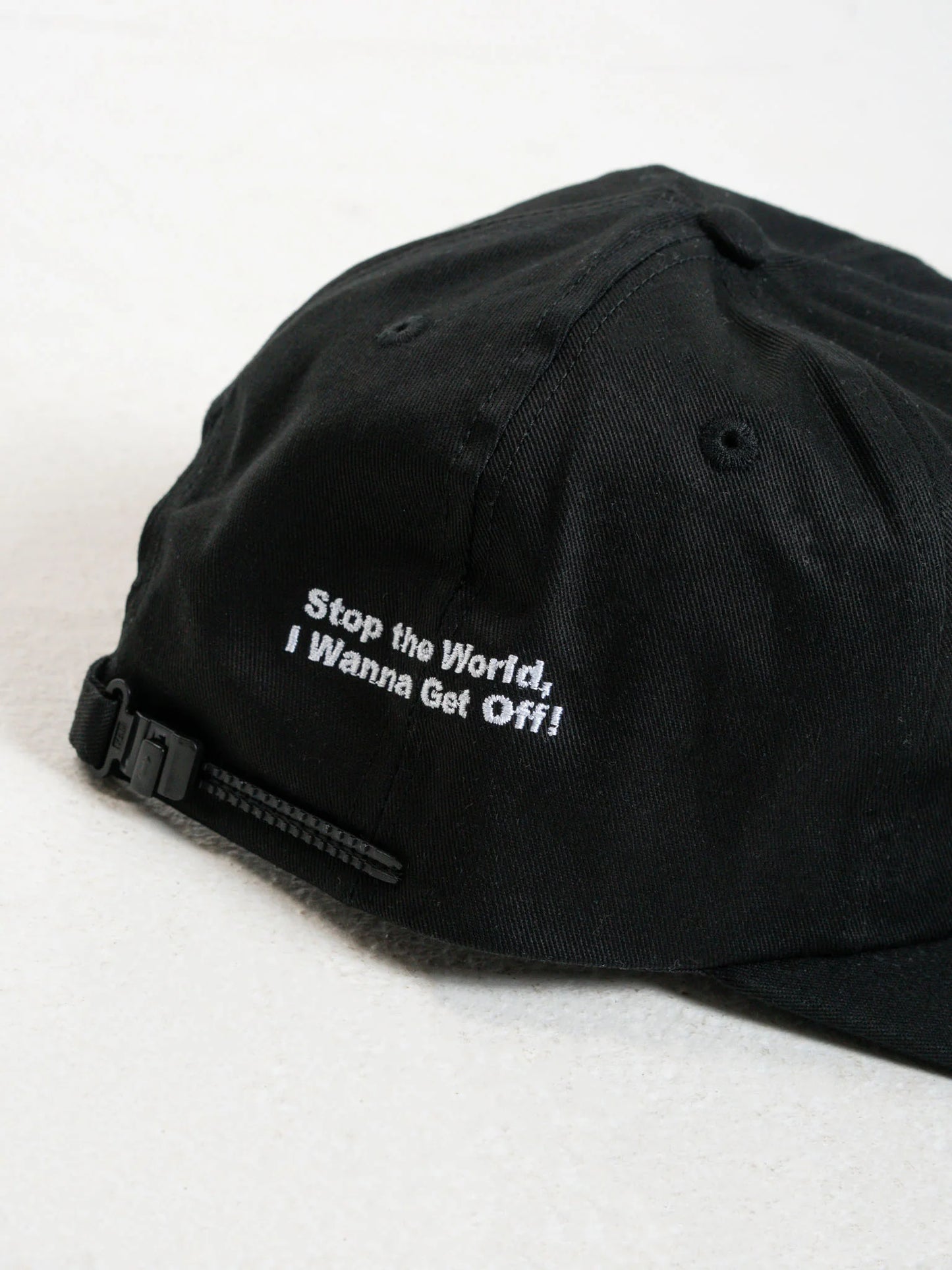 WORSHIP - Get Off Five Panel Twill Hat - BLACK