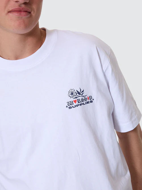WORSHIP - Scratch Tee - White