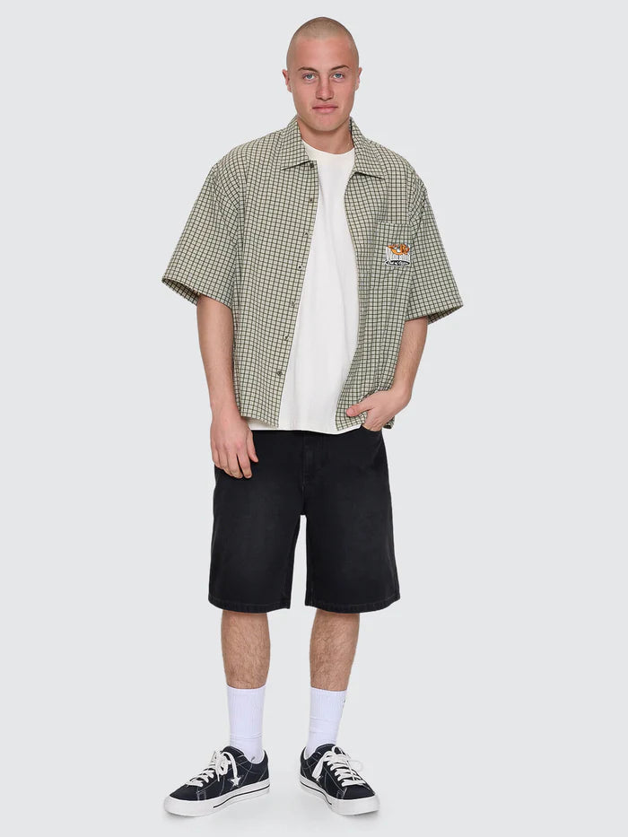 WORSHIP - On Leave Box Fit Short Sleeve Shirt - CALI GREEN