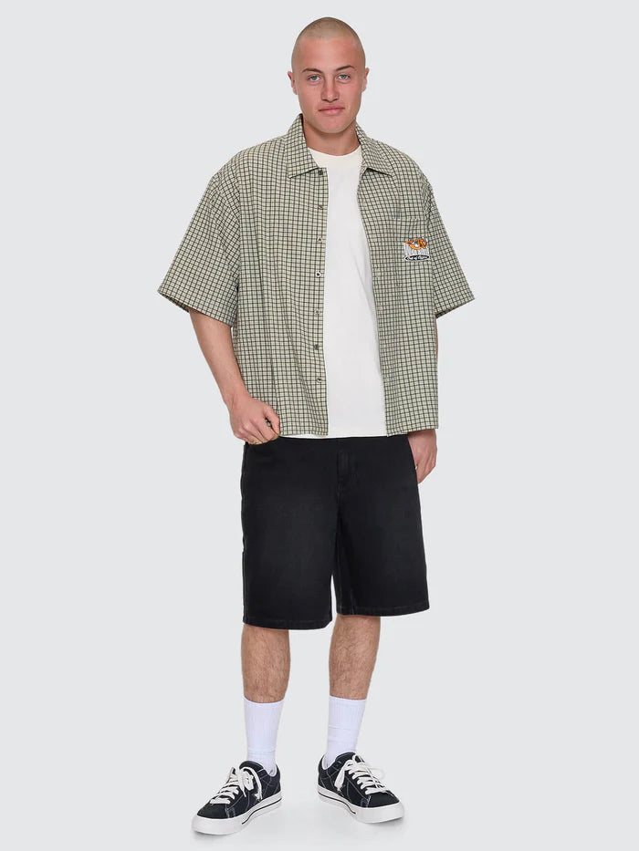 WORSHIP - On Leave Box Fit Short Sleeve Shirt - CALI GREEN