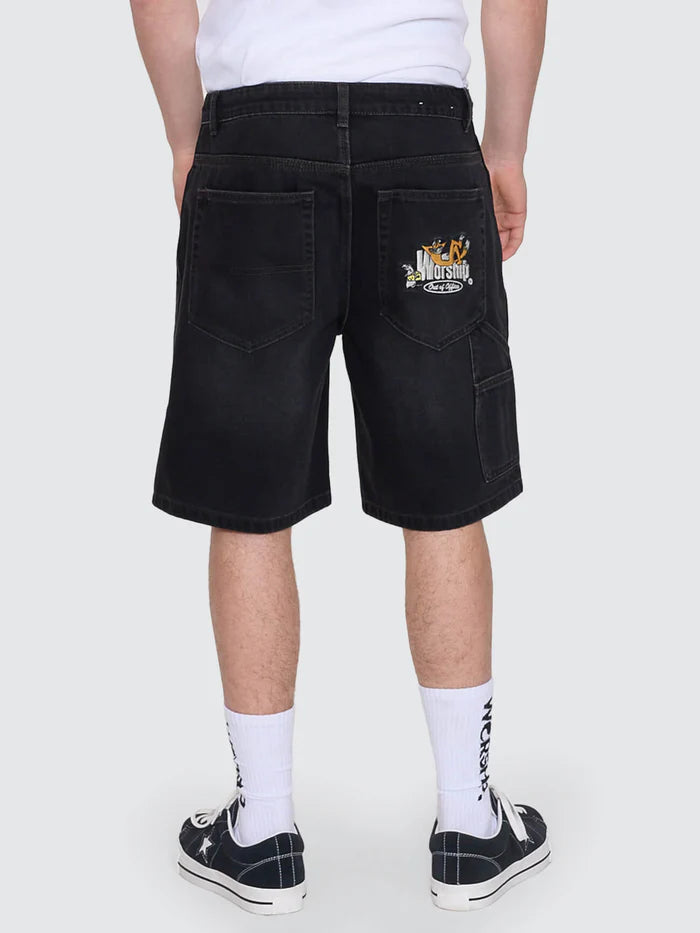 WORSHIP - On Leave Carpenter Jean Short - Raven