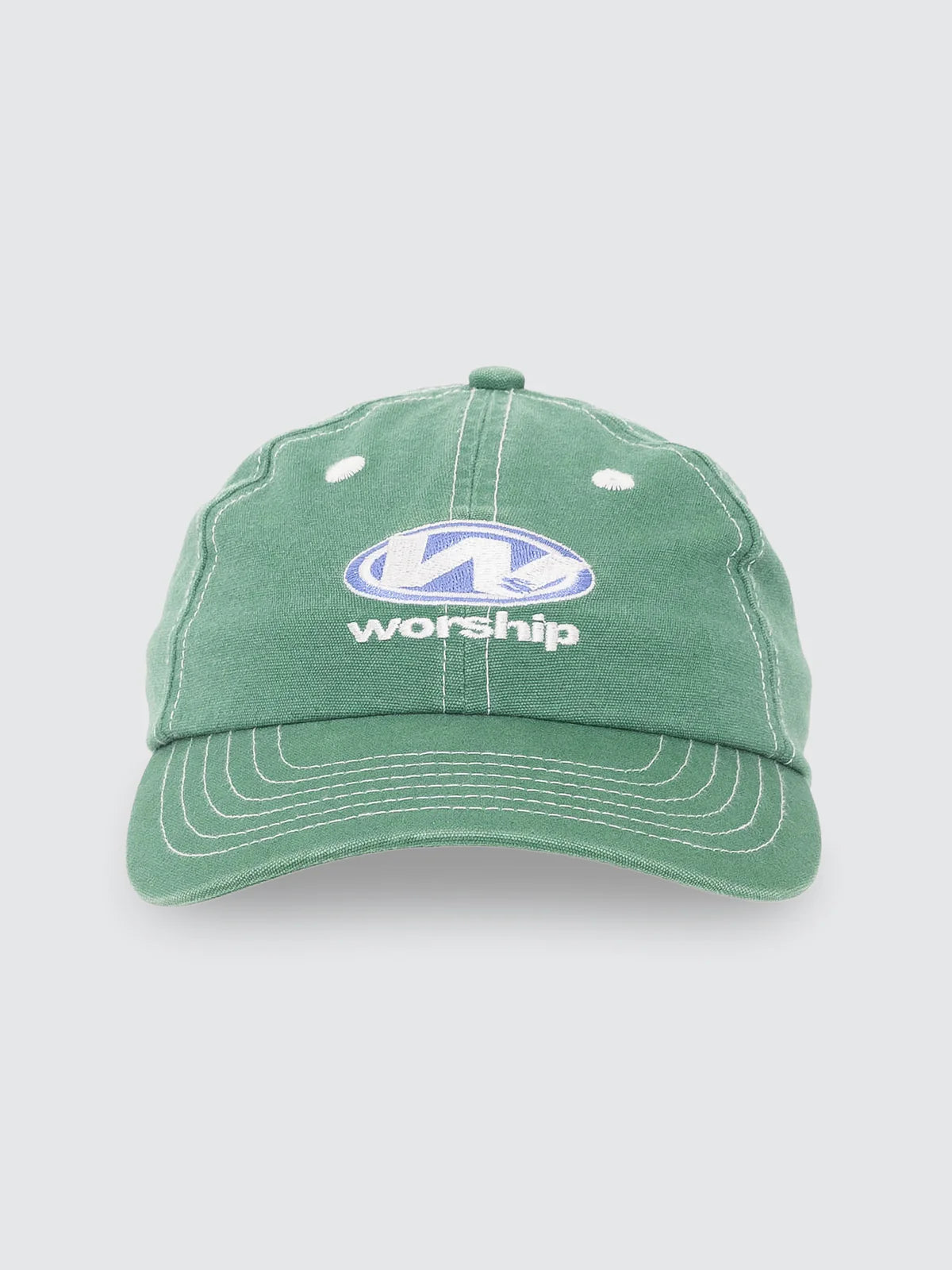 WORSHIP - Sonic 6 Panel Canvas Hat - EDEN GREEN
